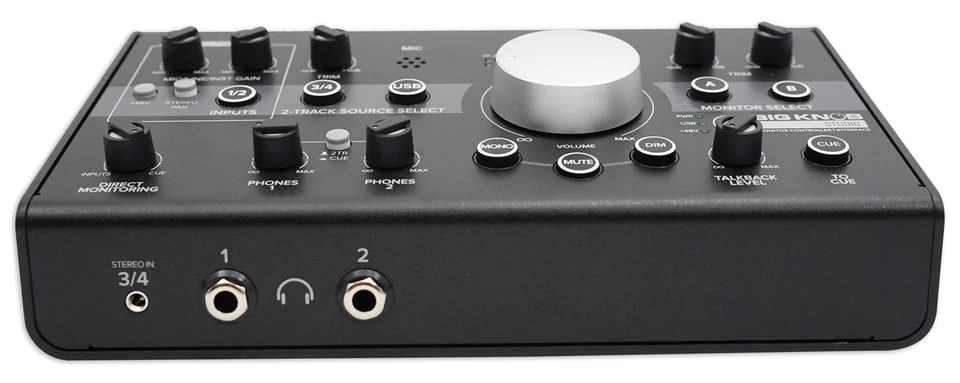 Mackie Big Knob Studio 3x2 Monitor Controller 96kHz USB I/O+XLR Cables+AUX Cable - Image 4 of 4