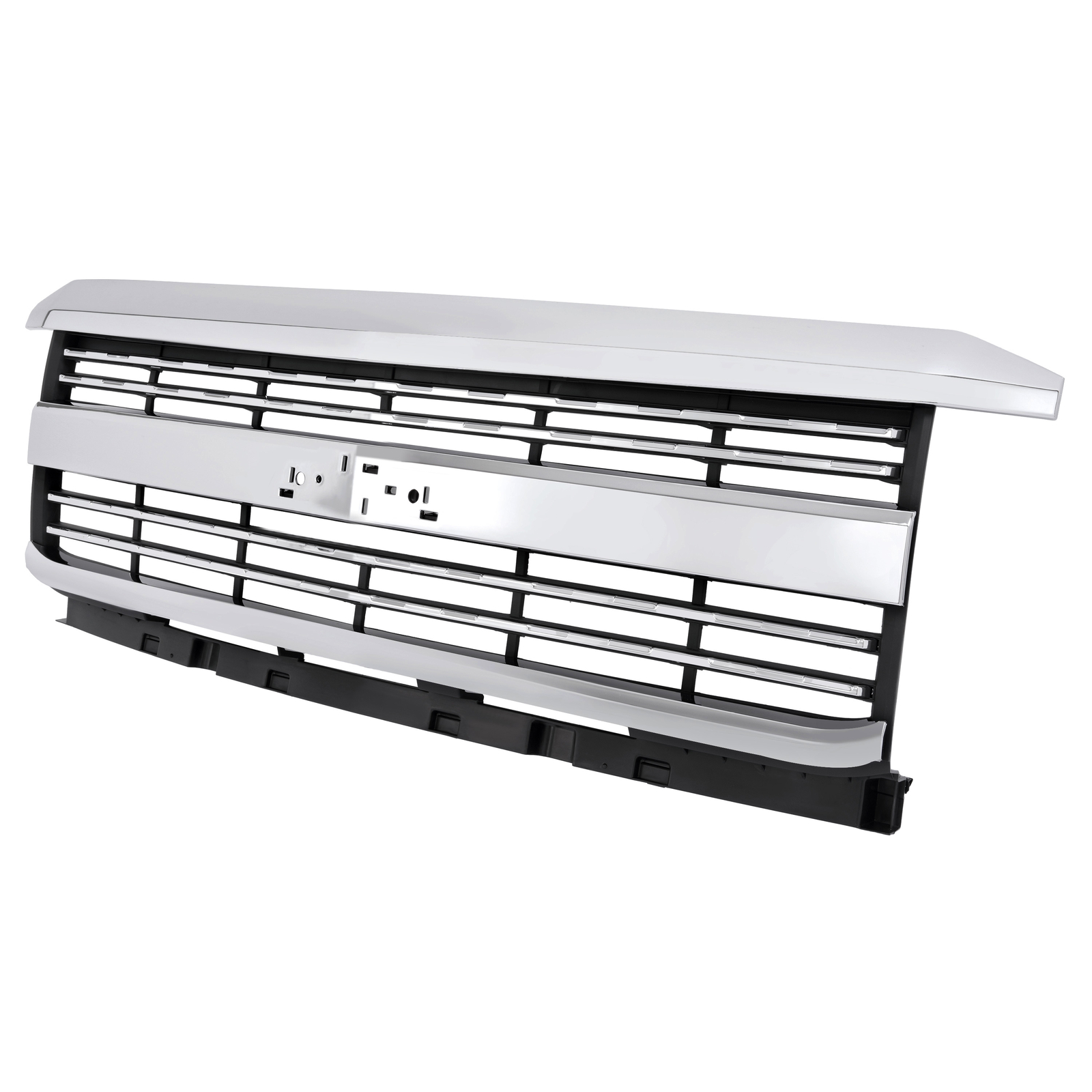 Front Upper Grille Assembly Chrome For Chevy Silverado 2500 HD 3500 HD 2015-2019