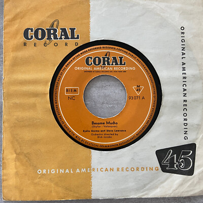 EYDIE GORME/STEVE LAWRENCE: Besame mucho /Take A Deep.. (Single Coral 93 071/EX)