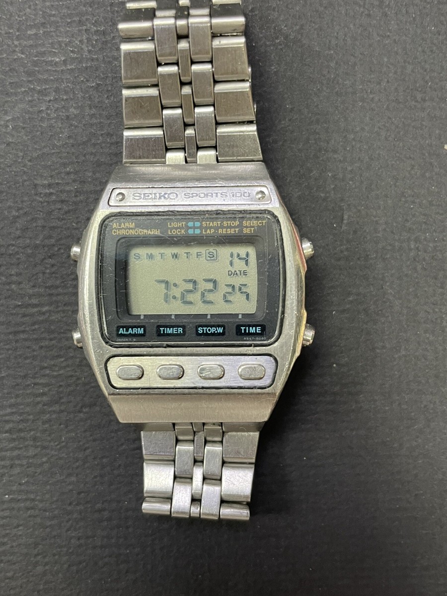 Vintage Seiko watch-Alarm Timer Stor Ref M A547-5050 A Digital R5