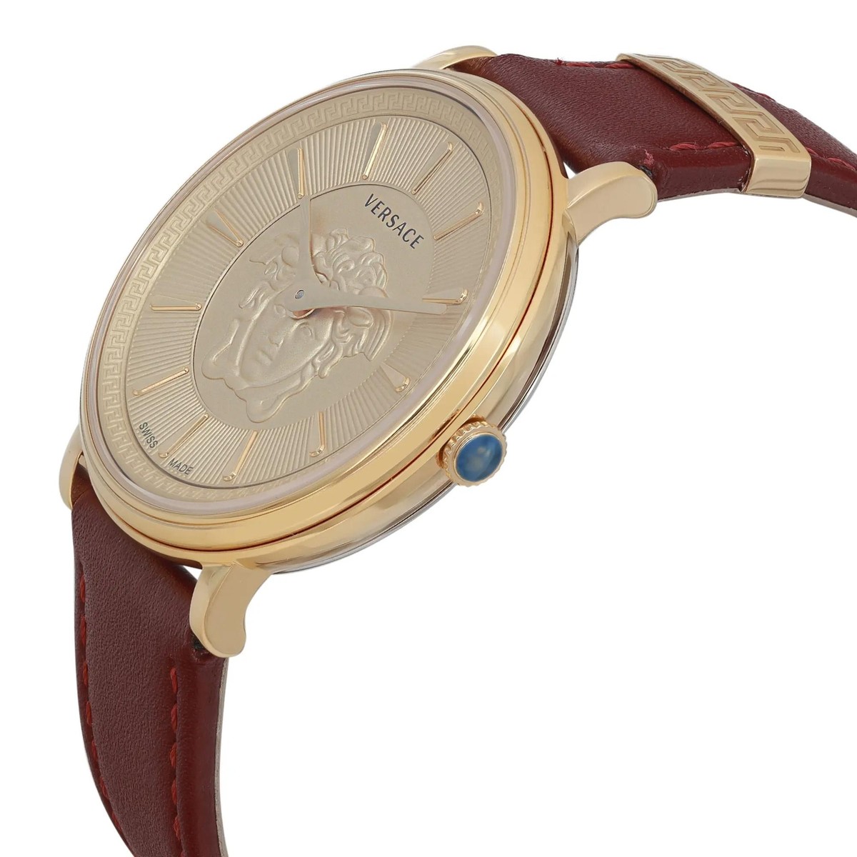Versace V-Circle Medusa 38mm Steel Gold Dial ladies Quartz 