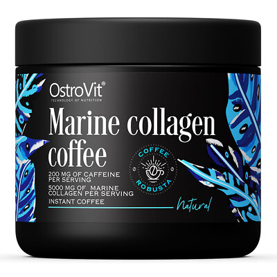 MARINE COLLAGEN COFFEE mit 200 mg Koffein & 5000 mg hydrolysierten Fischpeptide