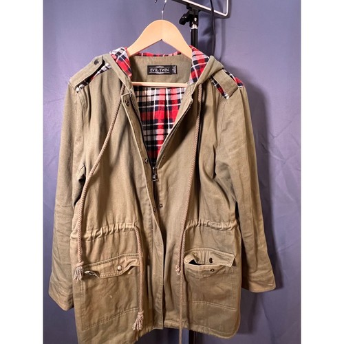 Coat Medium Evil Twin Army Brat Anorak Gently Used Olive Green