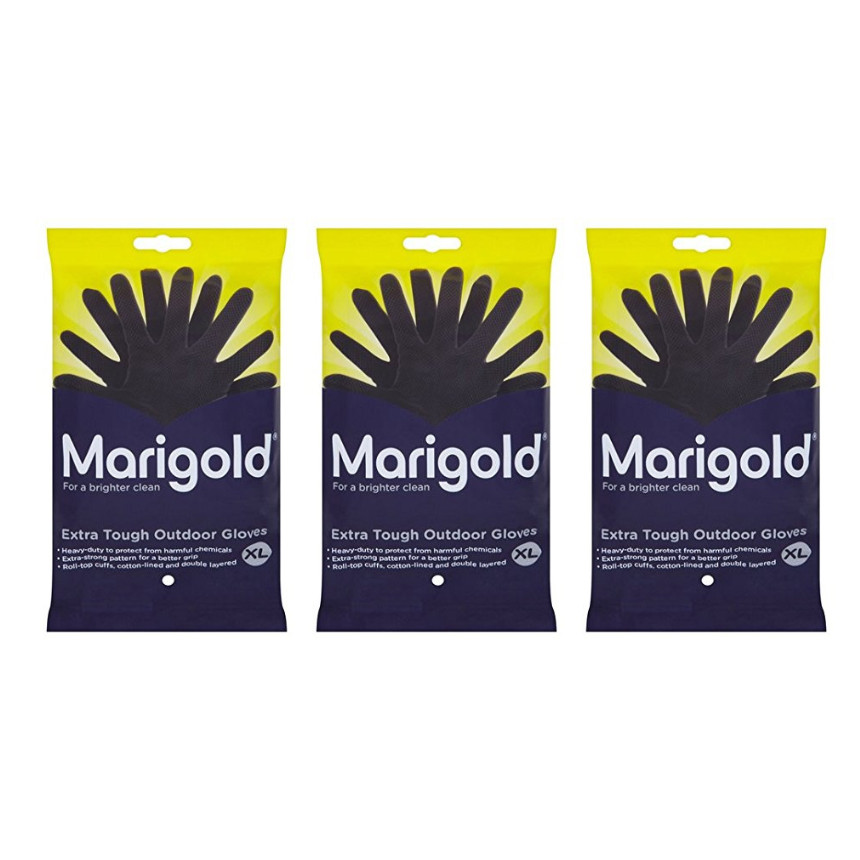 Marigold Rubber Gloves Extra Tough Outdoor Cleaning - Extra Large