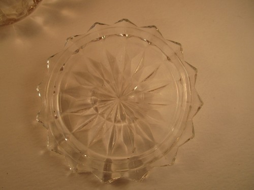 Vintage Jeannette Windsor Clear Glass Round Puff Trinket Box with Lid A - 第 4/11 張圖片