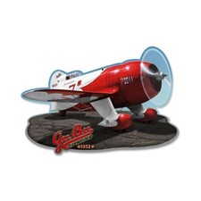 Gee Bee Racer Custom Shape Metal Sign - Hand Made in the USA with American Steel