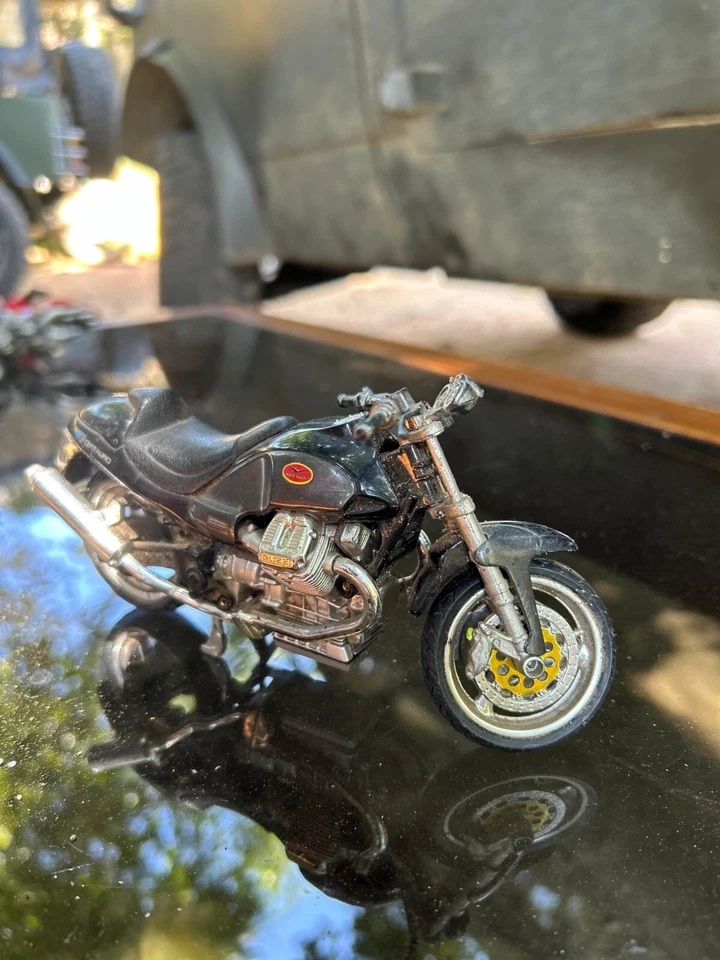 Moto Clásica Guzzi V10 Centauro Metal Modelo Bicicleta - Estilo Vintage Foto 3 de 4