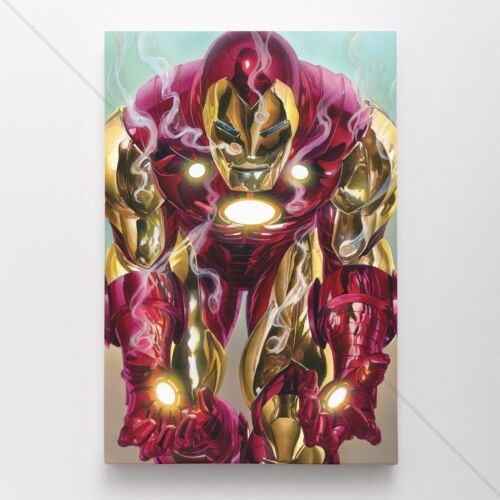 Iron Man Poster Canvas Vol 6 #2 Alex Ross Superhero Marvel Comic Book Print - Zdjęcie 1 z 4