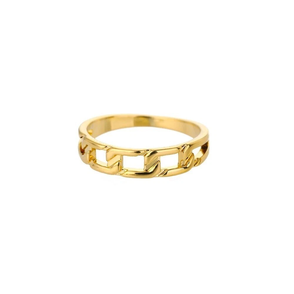 Cuban link deals ring womens