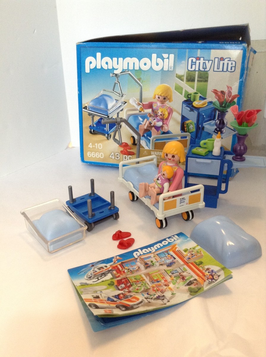 Playmobil 6660 City Life maternity mother baby hospital room