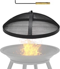 FEBTECH 18 Inch Fire Pit Spark Screen for Solo Stove Bonfire Accessories