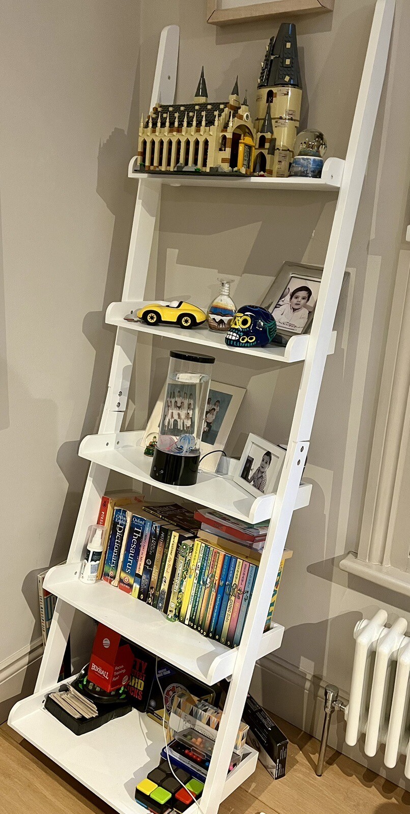 White wooden ladder shelf eBay