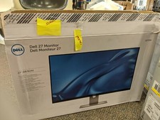 Dell 27" COMPUTER MONITOR S2715H Display for Parts CRACKED BROKEN