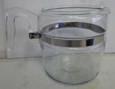 Pyrex Glass Flameware 7756-B Coffee Pot 6 Cup - Made in USA - BOTTOM ONLY