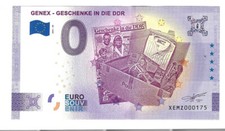 0 Euro Bill GENEX Gifts to the GDR
