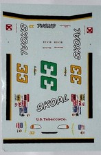 HO Scale Slot Car Water Slide Decal, Silk Screen w/ White NOT A COLOR COPY - NOS