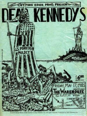 Dead Kennedys Concert Flyer Sticker Decal Official Punk