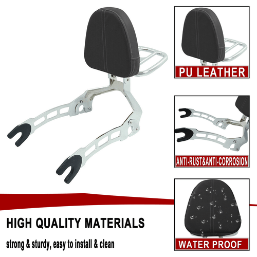 Sissy Bar Passenger Backrest + Luggage Rack For Indian Scout 2015-23 Sixty 16-23 - Bild 6 von 10