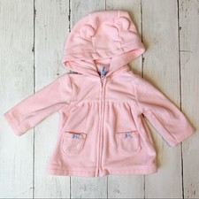 Carter s fleece hooded pink jacket kids size 3 months