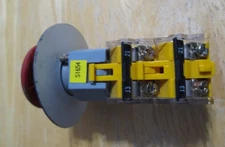 EAO (2) 704.900.5 w/ RED PUSH & TURN BUTTON