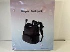 JOZZVE Baby Diaper Bag Backpack, Multifunction Waterproof -Solid Black- NEW!!