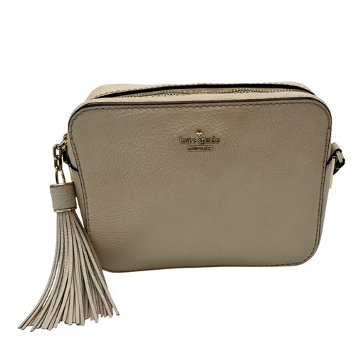 Kate Spade Beige Pebbled Leather Arla Camera Bag