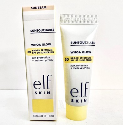 elf Suntouchable Whoa Glow Broad Spectrum SPF 30 Sunscreen Sunbeam Mini 10 mL