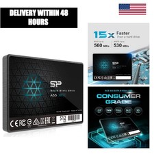 SP Silicon Power 512GB 2.5in SATA III Internal SSD A55 3D NAND