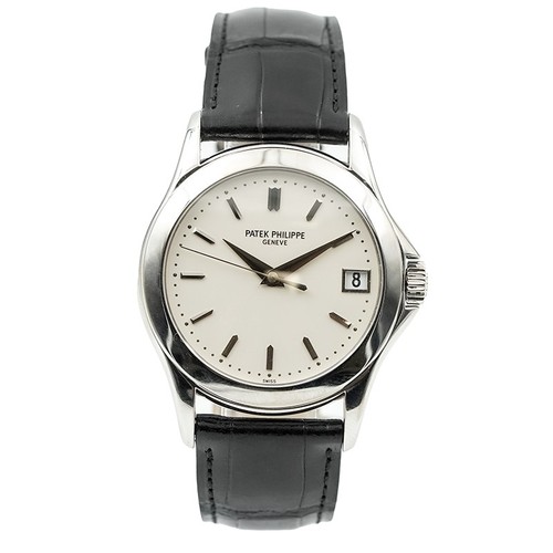 Patek Philippe Calatrava 5107G 18K White Gold 37mm on Leather