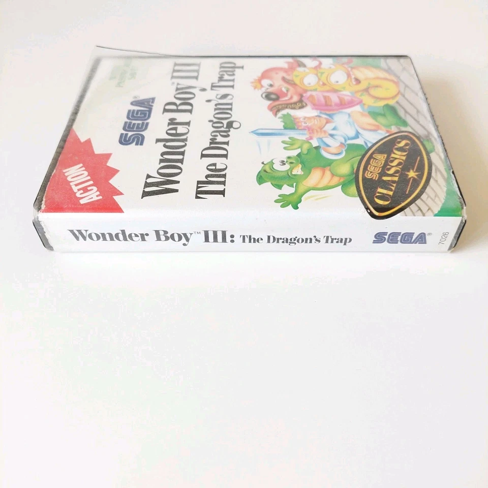 Wonder Boy 3 III The Dragon's Trap (Sega Master System SMS) Complete - Authentic - Image 3 of 4