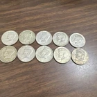Kennedy Half Dollars 40% Silver Lot of 10 1965-1968