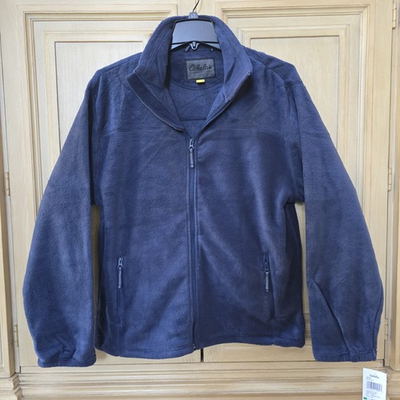 #ad #ad Nwt Cabelas Mens Large Tall Fleece Jacket Navy Blue Full Zip $27.99
