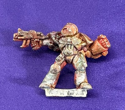 Warhammer 40K Captain Centos 1991 (metal, vintage, oop) Space