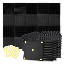12 Pack Acoustic Foam Panels 1 X 12 X 12inch Soundproofing Noise Cancelling9496