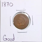 1870 1C Indian Head Cent in Good Condition #5345