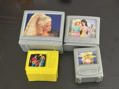 Lot Of Vintage Barbie TVs Television Sets