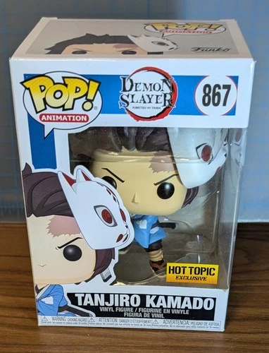 Funko Pop! #867 Demon Slayer: Tanjiro Kamado with Mask - Hot Topic Exclusive