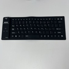 Flexible Silicone Waterproof Keyboard Bluetooth Portable and Foldable