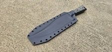 Kydex Sheath for TOPS "PRATHER WAR BOWIE" Knife pancake style (Bk)