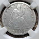1854 P Seated Liberty Half Dollar 50C Silver Business Strike