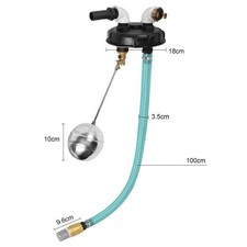 IBC rainwater tank inlet with overflow protection / pump connection lid DN150 `