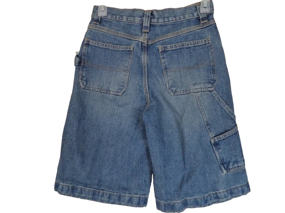 Boy's Medium Stone Washed Canyon River Blues Denim Shorts. Size 12. 100% Cotton. - Image 4 of 4