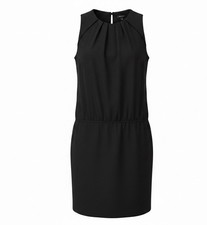 Ann Taylor Womens Black Sleeveless Shift Dress Keyhole Back Detail Size 12
