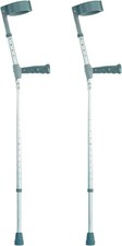 Image of Helping Hand Company Adjustable Elbow Crutch with Soft PVC Handle Height Adjust