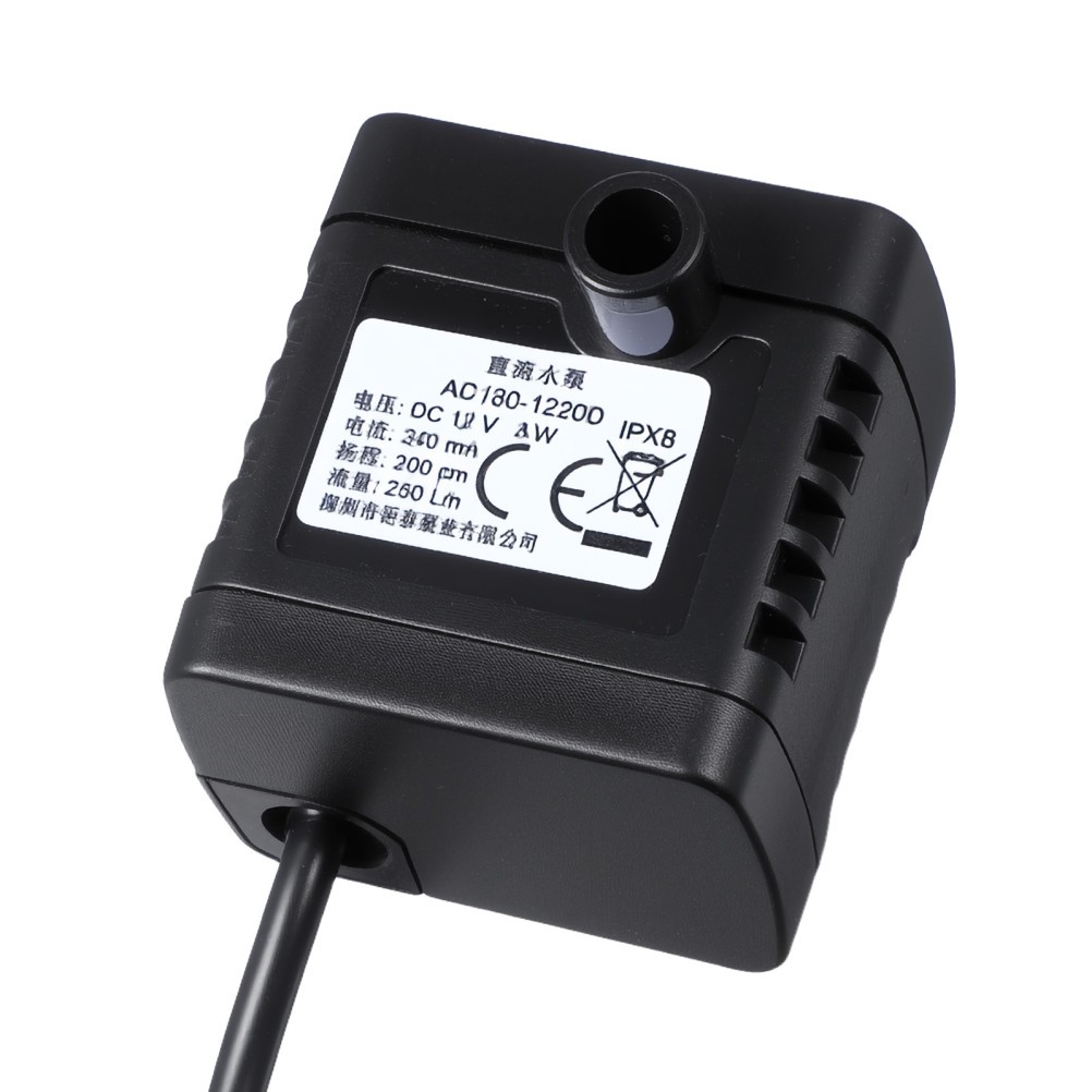 12 V250L/H Small Submersible Water Pump Aquarium Mini Fish Tank Oxygen