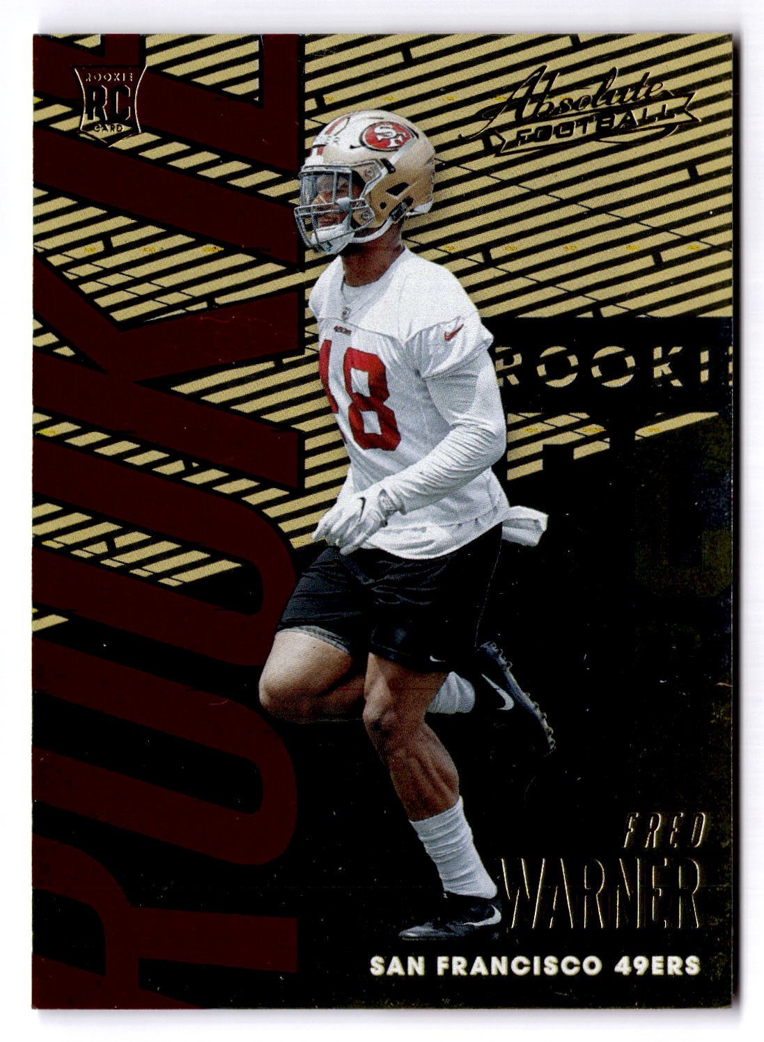 2018 Panini Absolute Rookie Fred Warner #119 (RC) San Francisco 49ers