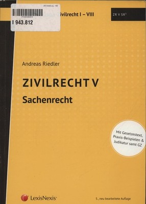 Sachenrecht Riedler, Andreas: