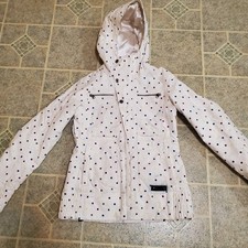 BURTON Dry Ride Women Size S Hooded Snowboard Ski Jacket-Insulated-EUC