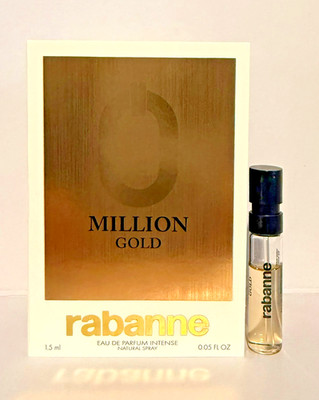 PACO RABANNE MILLION GOLD 1.5ml .05fl oz COLOGNE SPRAY SAMPLE VIAL EDP INTENSE