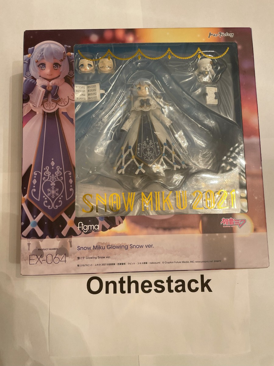 Max Factory Figma Figure EX-064 Snow Miku 2021 Glowing Snow Ver